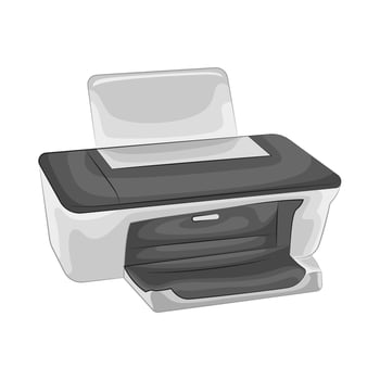 Illustration of printer vector