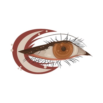 Illustration of beautiful eye vector
