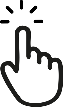 Finger for graphic and web design png