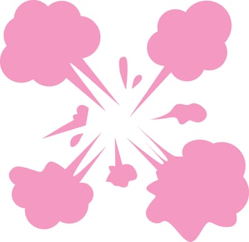 boom explotion design logo vector