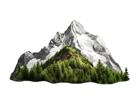 mountain peak isolated png