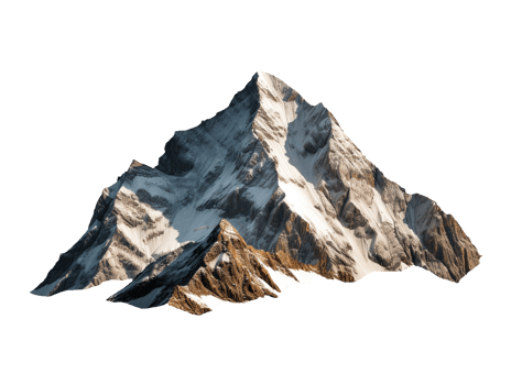 mountain peak isolated png