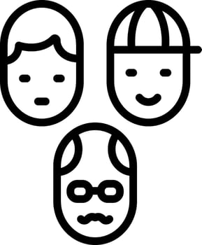 Black line icon for generation vector
