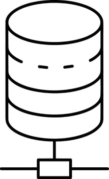 Storage data icon symbol image for database illustration vector