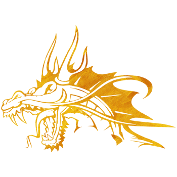 Gold Dragon Illustration png