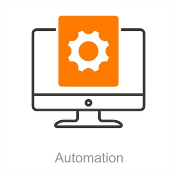 Automation and process icon concept vector