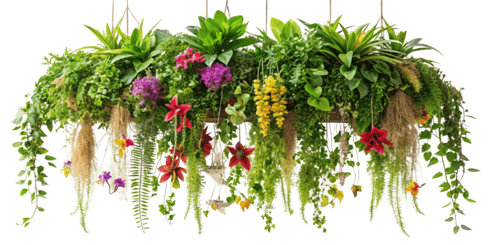 Green vine, creeper or ivy hanging from above or climbing the wall. Ivy isolated on transparent background png
