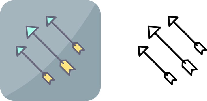 Unique Arrows Icon Design vector