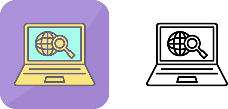 Explore Icon Design vector