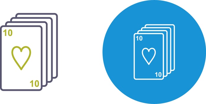 Deck of Cards Icon Design vector