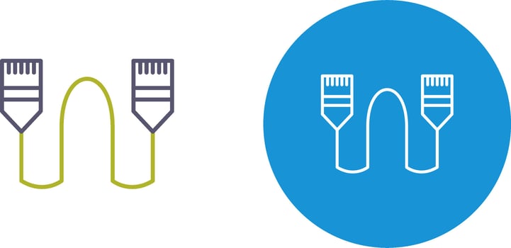 Internet Cable Icon Design vector