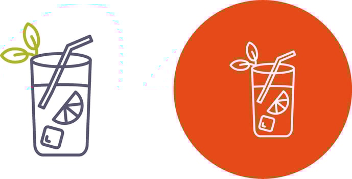 Mojito Icon Design vector