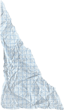 White Torn Crumpled Checkered Paper Piece png