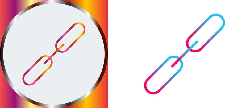 Link Building Icon Design vector