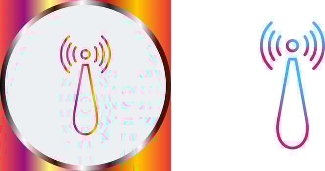 Non Ionizing Radiation Icon Design vector