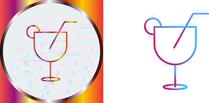 Unique Drinks Icon Design vector