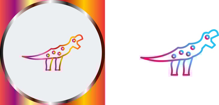 Dinosaur Icon Design vector