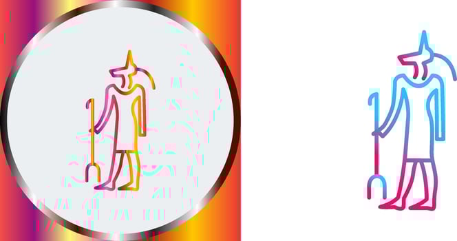 Egyptian god Icon Design vector