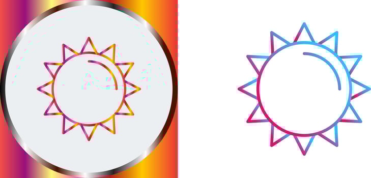 Sun Icon Design vector