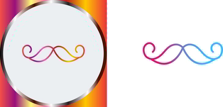 Moustache Icon Design vector