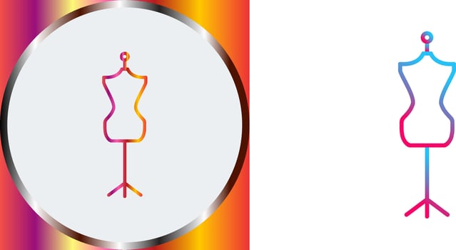 Dress Holder Icon Design vector