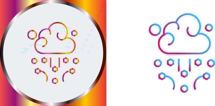 Hail Icon Design vector