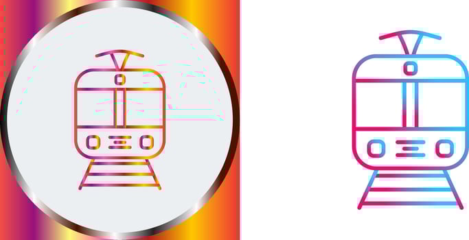 Tram Icon Design vector