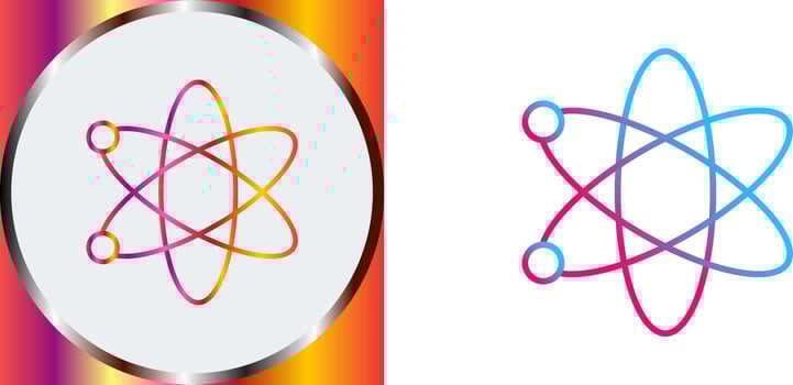 Atom Icon Design vector