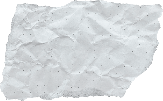 White Torn Crumpled Old Dotted Paper Piece png