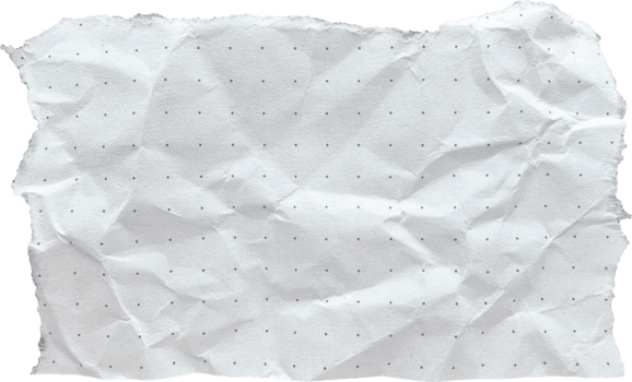 White Torn Crumpled Old Dotted Paper Piece png