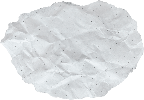 White Torn Crumpled Old Dotted Paper Piece png