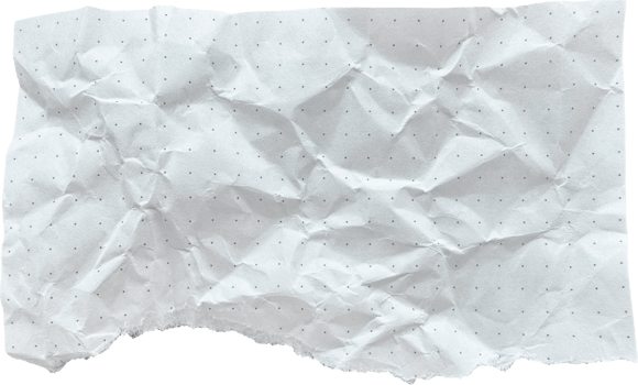 White Torn Crumpled Old Dotted Paper Piece png