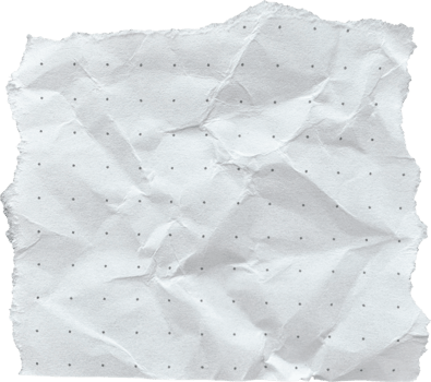 White Torn Crumpled Old Dotted Paper Piece png
