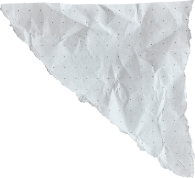 White Torn Crumpled Old Dotted Paper Piece png
