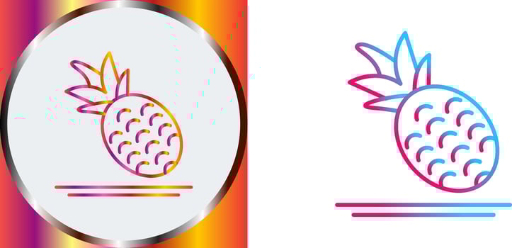 Pineapple Icon Design vector