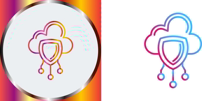 Data Protection Icon Design vector