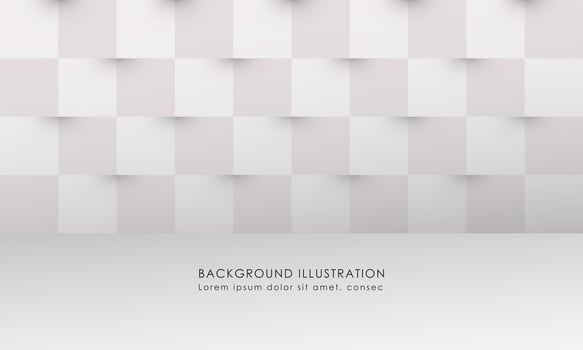 Grey Wall Geometric Background 3D Realistic Rendering Simple Elegant Copy Space Area EPS 10 vector