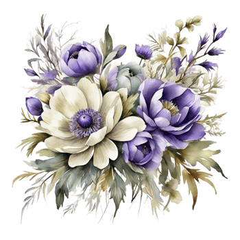 Watercolor Flower Bouquet png