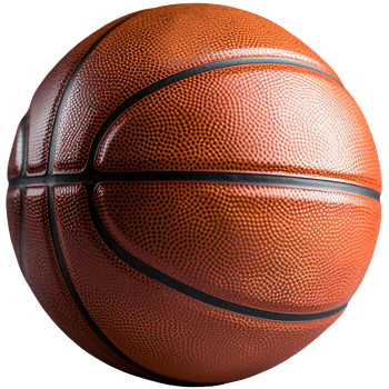Realistic basketball ball. Transparent background png