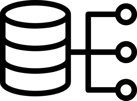Storage data icon symbol image for database illustration vector