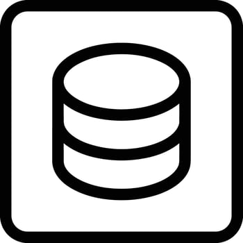Storage data icon symbol image for database illustration vector