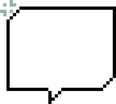 8bit retro game pixel speech bubble balloon icon sticker memo keyword planner text box banner png