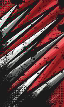Racing abstract stripes car wrap vinyl sticker design. Sports jersey fabric template vector