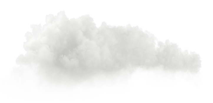 Smooth realistic white clouds cut out backgrounds 3d render png