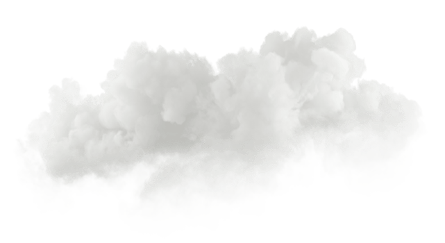 Clouds shapes soft smooth cutout transparent backgrounds 3d render png