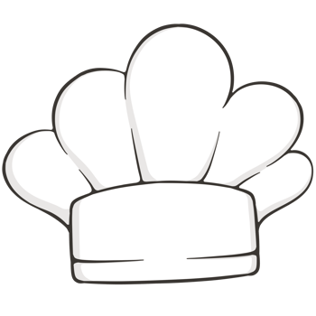 chef hat icon cartoon illustration png
