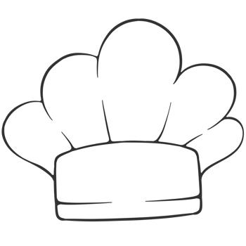 chef hat icon simple design png