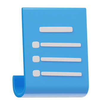 Paper icon 3d render illustration png
