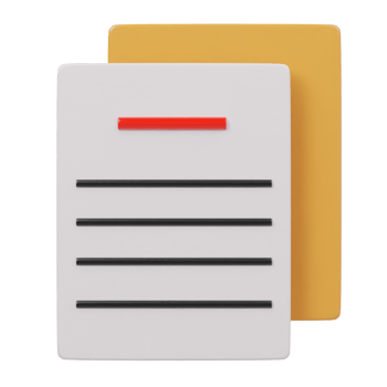 Paper icon 3d render illustration png