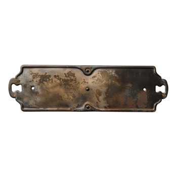 metal rusty plate with rivets png